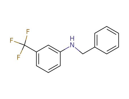 Molecular Structure of 404-64-8 (Benzenemethanamine, N-[3-(trifluoromethyl)phenyl]-)