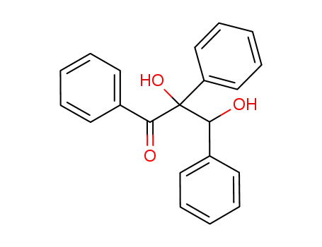 Molecular Structure of 53151-59-0 (syn-2,3-dihydroxy-1,2,3-triphenylpropan-1-one)