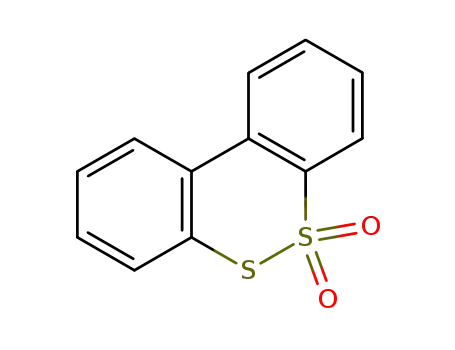 Molecular Structure of 25331-82-2 (9,10-Dithiaphenanthrene 9,9-dioxide)