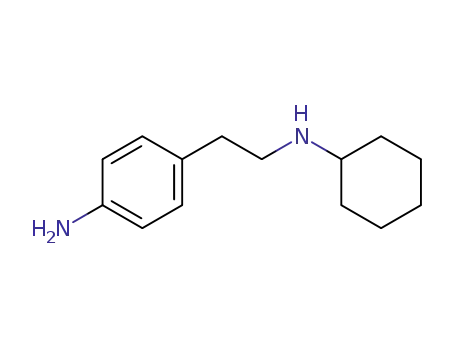 Molecular Structure of 861337-37-3 ((4-amino-phenethyl)-cyclohexyl-amine)