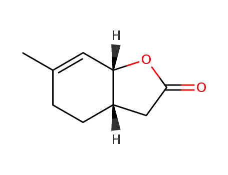 Molecular Structure of 263163-03-7 ((+)-(3aS,7aR)-2,3,3a,4,5,7a-hexahydro-6-methylbenzofuran-2(3H)-one)