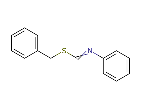 Molecular Structure of 84495-76-1 (N-Phenyl-thioformimidic acid benzyl ester)