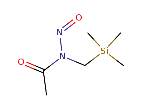 Molecular Structure of 59546-83-7 ((N-nitroso-N-trimethylsilylmethyl)acetamide)