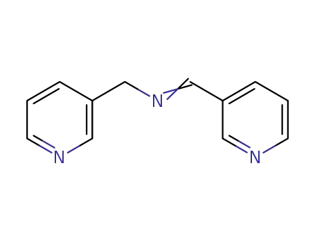 Molecular Structure of 141136-36-9 (1-(pyridin-3-yl)-N-(pyridin-3-ylmethylene)methanamine)