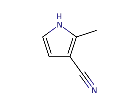 Molecular Structure of 26187-27-9 (2-METHYL-1H-PYRROLE-3-CARBONITRILE)