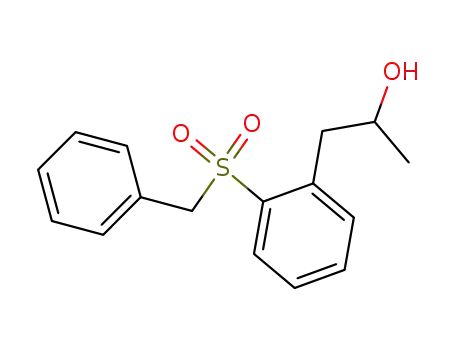 Molecular Structure of 111396-78-2 (benzyl 2-(2-hydroxypropyl)phenyl sulfone)