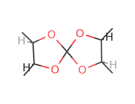 Molecular Structure of 134175-77-2 (trans-2,3,7,8-tetramethyl-1,4,6,9-tetraoxaspiro{4.4}nonane)