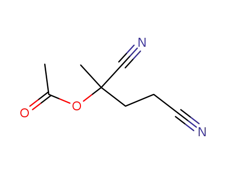 Molecular Structure of 100377-27-3 (2-acetoxy-2-methyl-glutaronitrile)