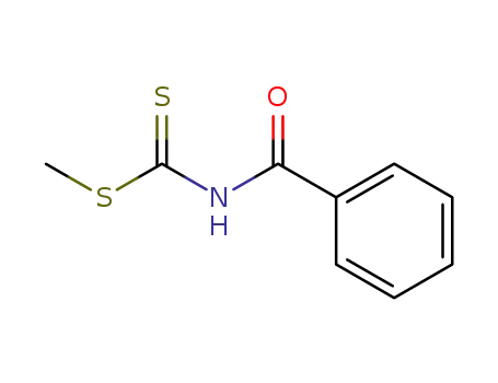 Molecular Structure of 21406-30-4 (Carbamodithioic acid, benzoyl-, methyl ester)