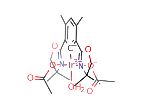 (Phebox)Ir(OAc)<SUB>2</SUB>(OH<SUB>2</SUB>)