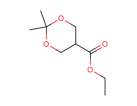 Molecular Structure of 82962-54-7 (2,2-diMethyl-5-ethoxycarbonyl-1,3-dioxane)