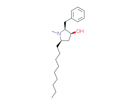 1-Methyl-2β-benzyl-5β-nonylpyrrolidine-3β-ol