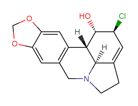 1H-[1,3]Dioxolo[4,5-j]pyrrolo[3,2,1-de]- phenanthridin-1-ol,2-chloro-2,4,5,7,12b,12chexahydro-,(1S,2S,12bS,12cS)- 