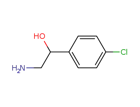 Molecular Structure of 41870-82-0 (2-Amino-1-(4-chlorophenyl)ethan-1-ol)