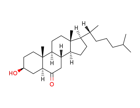 Molecular Structure of 70223-10-8 (6-ketocholestanol)