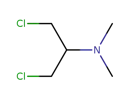 Molecular Structure of 14758-19-1 (1,3-dichloro-N,N-dimethyl-propan-2-amine)