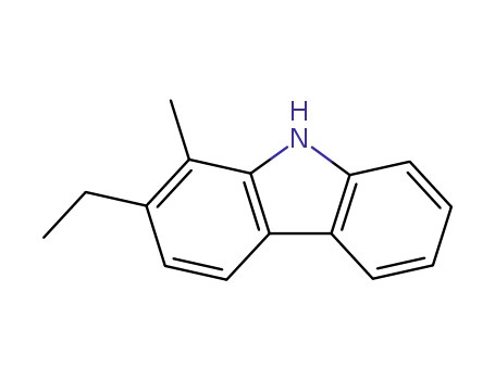 Molecular Structure of 63075-52-5 (9H-Carbazole, 2-ethyl-1-methyl-)