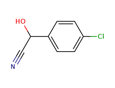 Molecular Structure of 13312-83-9 (4-chloromandelonitrile)