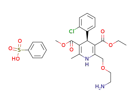 Molecular Structure of 828247-64-9 ((+)-Amlodipine besylate)