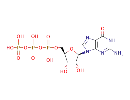 Molecular Structure of 72490-81-4 (9-beta-D-arabinofuranosylguanosine 5'-triphosphate)