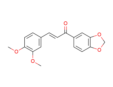 Molecular Structure of 88775-45-5 ((2E)-1-(1,3-benzodioxol-5-yl)-3-(3,4-dimethoxyphenyl)prop-2-en-1-one)