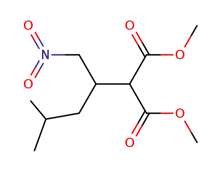 methyl 2-carbomethoxy-4-nitro-3-(2-methylpropyl)butyrate