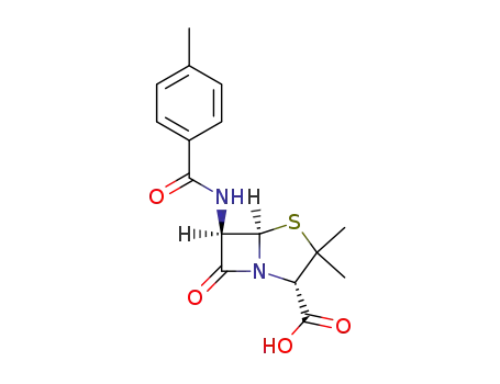 (2S,5R,6R)-3,3-dimethyl-6-[(4-methylbenzoyl)amino]-7-oxo-4-thia-1-azabicyclo[3.2.0]heptane-2-carboxylic acid