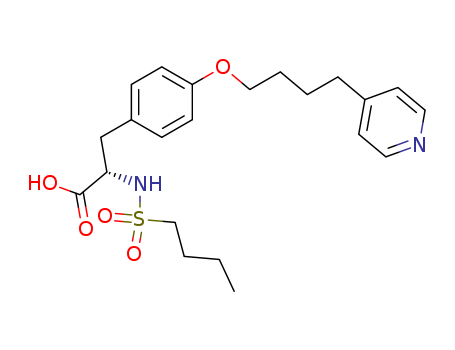(S)-2-(Butylsulfonamido)-3-(4-(4-(pyridin-4-yl)butoxy)phenyl)propanoic acid