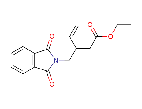 Molecular Structure of 216576-81-7 (3-(1,3-Dioxo-1,3-dihydro-isoindol-2-ylmethyl)-pent-4-enoic acid ethyl ester)
