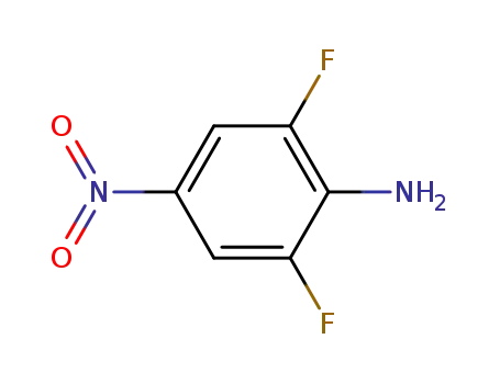 Molecular Structure of 23156-27-6 (2,6-DIFLUORO-4-NITROANILINE)