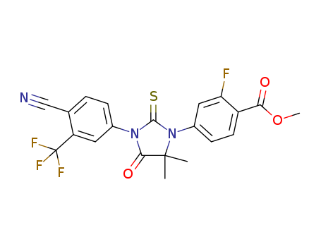 Benzoic acid, 4-[3-[4-cyano-3-(trifluoromethyl)phenyl]-5,5-dimethyl-4-oxo-2-thioxo-1-imidazolidinyl]-2-fluoro-,methyl ester