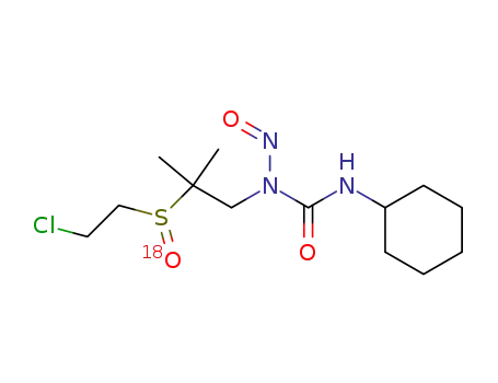 1-<2-<(2-chloroethyl)sulfinyl-18O>-2,2-dimethylethyl>-3-cyclohexyl-1-nitrosourea