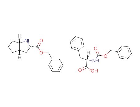 (S)-2-Benzyloxycarbonylamino-3-phenyl-propionic acid; compound with (2S,3aS,6aS)-octahydro-cyclopenta[b]pyrrole-2-carboxylic acid benzyl ester