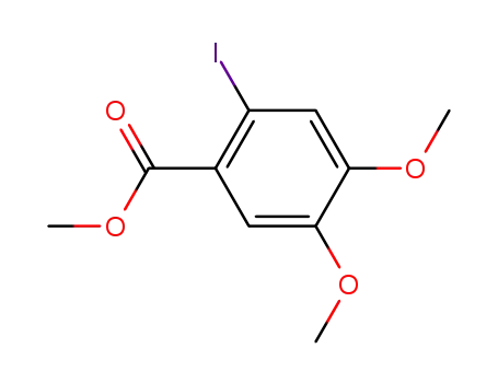 Molecular Structure of 173043-61-3 (Methyl-4,5-dimethoxy-2-iodobenzoate)