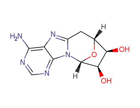 Molecular Structure of 3415-89-2 (5'-DEOXY-8,5'-CYCLOADENOSINE)