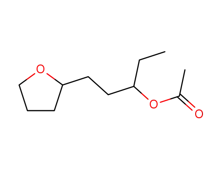 Molecular Structure of 81540-28-5 (.ALPHA.-ETHYLTETRAHYDRO-2-FURANPROPANOL ACETATE)