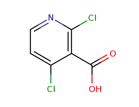 Molecular Structure of 262423-77-8 (2,4-Dichloropyridine-3-carboxylic acid)