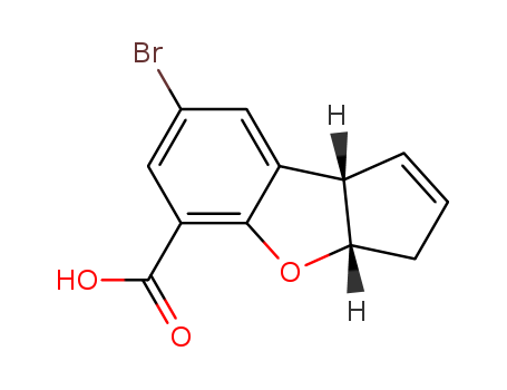3H-Cyclopenta[b]benzofuran-5-carboxylic acid,7-bromo-3a,8b-