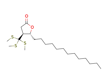 (4S,5R)-5-tridecyl-4-[tris(methylsulfanyl)methyl]-4,5-dihydro-3H-furan-2-one