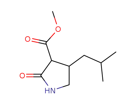 Molecular Structure of 1198320-89-6 (methyl 4-isobutyl-2-oxopyrrolidine-3-carboxylate)
