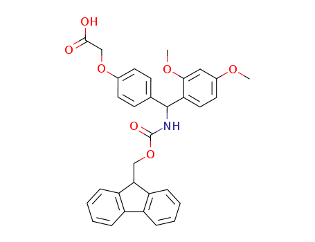 145069-56-3    C32H29NO7   4-[(2,4-Dimethoxyphenyl)(Fmoc-amino)methyl]phenoxyacetic acid