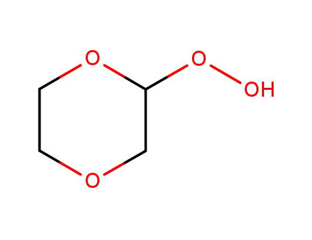 Molecular Structure of 4722-59-2 (1,4-Dioxan-2-yl hydroperoxide)