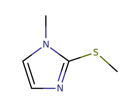 Molecular Structure of 14486-52-3 (1-Methyl-2-(Methylthio)iMidazole)