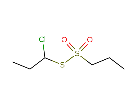 Molecular Structure of 85532-05-4 (1-Propanesulfonothioic acid, S-(1-chloropropyl) ester)