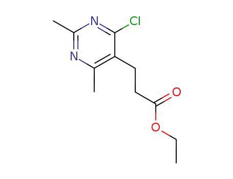5-Pyrimidinepropanoic acid, 4-chloro-2,6-dimethyl-, ethyl ester