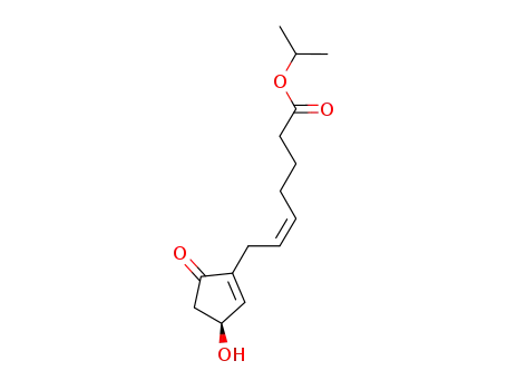 5-Heptenoic acid, 7-[(3S)-3-hydroxy-5-oxo-1-cyclopenten-1-yl]-,
1-methylethyl ester, (5Z)-