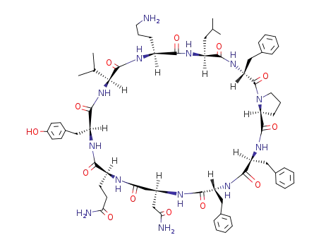 Molecular Structure of 1481-70-5 (Cyclo(D-Phe-Pro-Phe-D-Phe-Asn-Gln-Tyr-Val-Orn-Leu-))