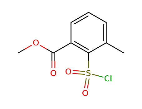 2-(chlorosulfonyl)-3-methyl-Benzoic acid methyl ester