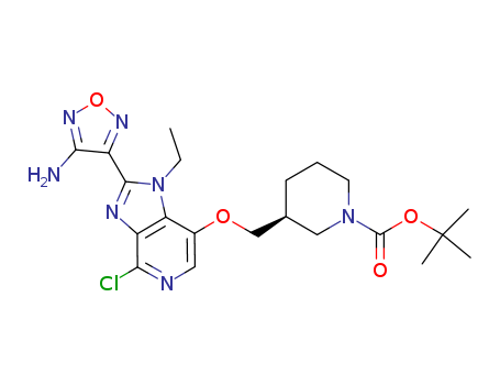 (S)-tert-butyl 3-((2-(4-aMino-1,2,5-oxadiazol-3-yl)-4-chloro-1-ethyl-1H-iMidazo[4,5-c]pyridin-7-yloxy)Methyl)piperidine-1-carboxylate