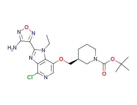 (S)-tert-butyl 3-((2-(4-aMino-1,2,5-oxadiazol-3-yl)-4-chloro-1-ethyl-1H-iMidazo[4,5-c]pyridin-7-yloxy)Methyl)piperidine-1-carboxylate